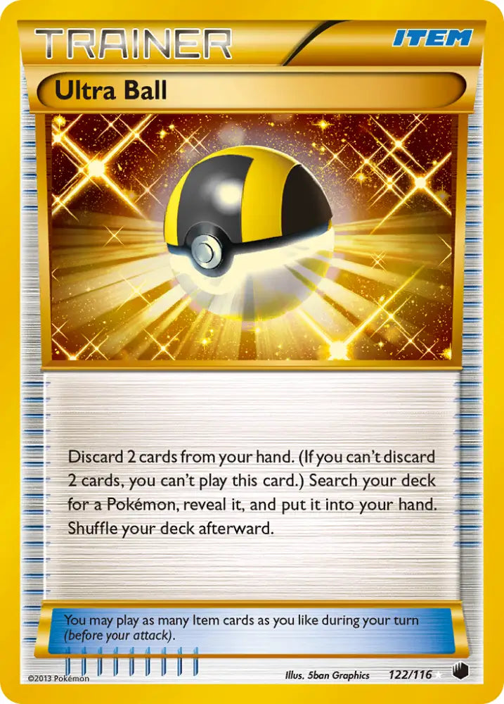 Ultra Ball (122/116) [Black & White: Plasma Freeze] - Pokemon Single