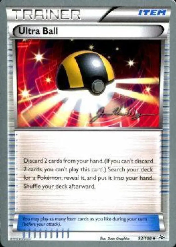 Ultra Ball (93/108) (HonorStoise - Jacob Van Wagner) [World Championships 2015] - Pokemon Single
