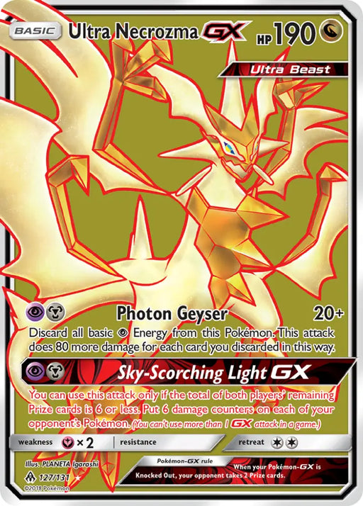 Ultra Necrozma GX (127/131) [Sun & Moon: Forbidden Light] - Pokemon Single