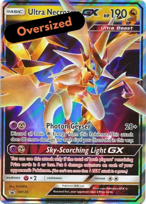 Ultra Necrozma GX (SM126) (Jumbo Card) [Sun & Moon: Black Star Promos] - Pokemon Single