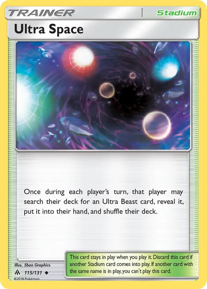Ultra Space (115/131) [Sun & Moon: Forbidden Light] - Pokemon Single