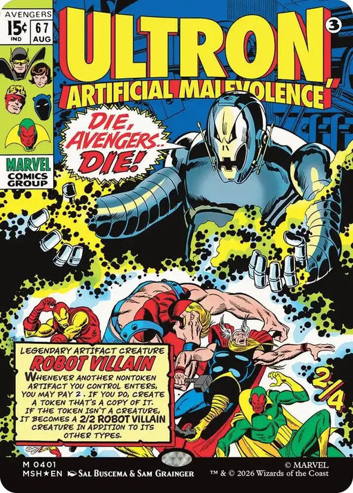 Ultron, Artificial Malevolence (Borderless) (0401) [Marvel Super Heroes]