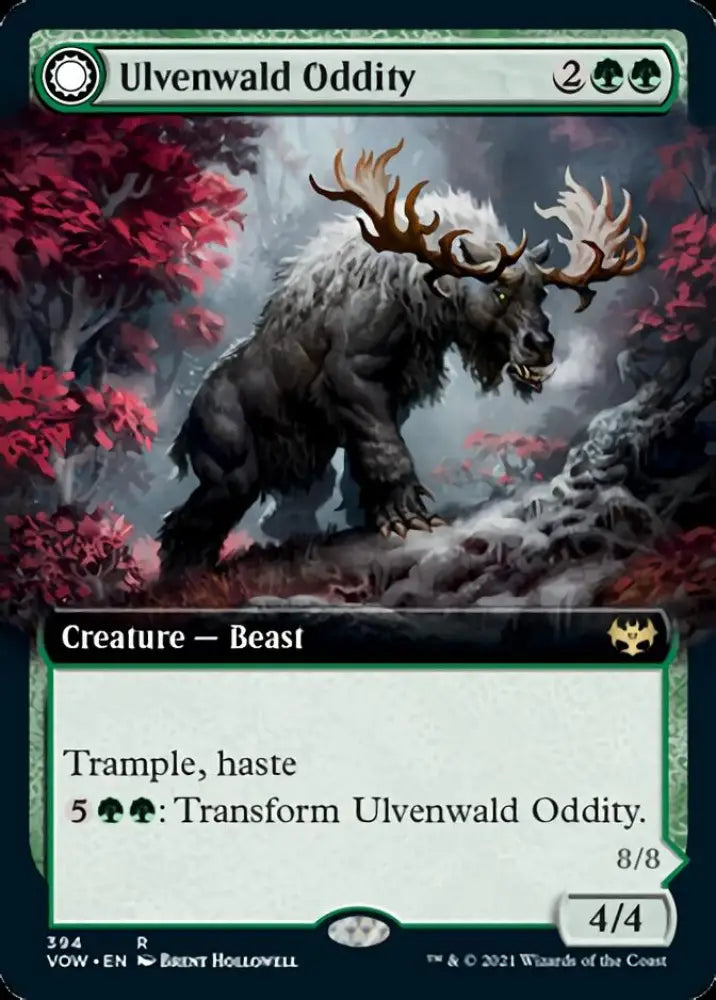 Ulvenwald Oddity // Ulvenwald Behemoth (Extended Art) [Innistrad: Crimson Vow] - MTG Single