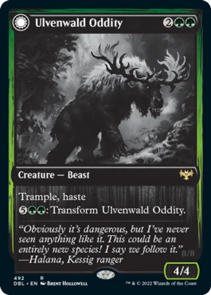 Ulvenwald Oddity // Ulvenwald Behemoth [Innistrad: Double Feature] - MTG Single