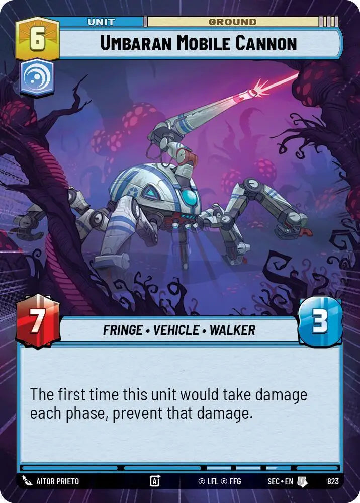 Umbaran Mobile Cannon (Hyperspace Foil) (823) [Secrets of Power]