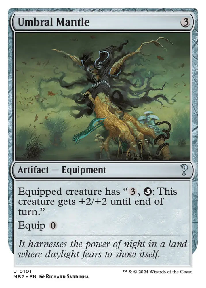 Umbral Mantle (White Border) [Mystery Booster 2] - MTG Single