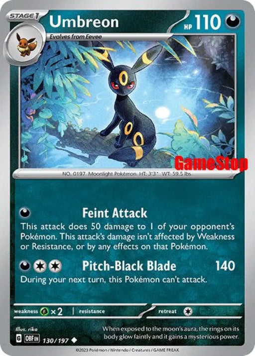 Umbreon (130/197) (GameStop Exclusive) [Scarlet & Violet: Black Star Promos] - Pokemon Single