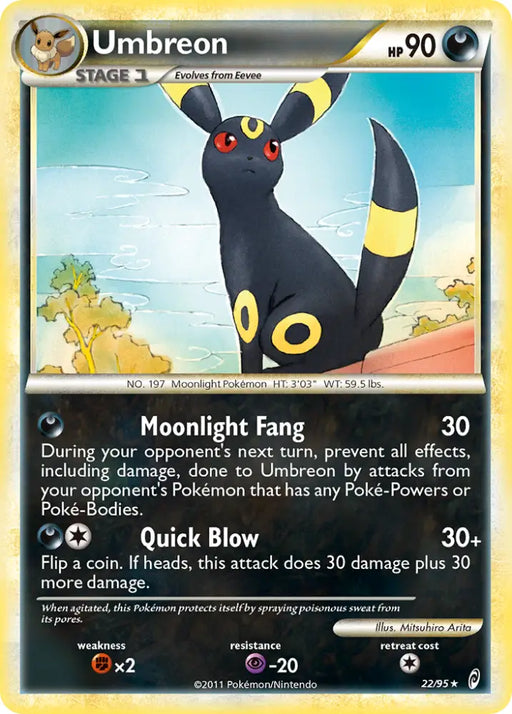 Umbreon (22/95) [HeartGold & SoulSilver: Call of Legends] - Pokemon Single