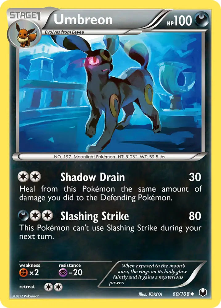 Umbreon (60/108) [Black & White: Dark Explorers] - Pokemon Single
