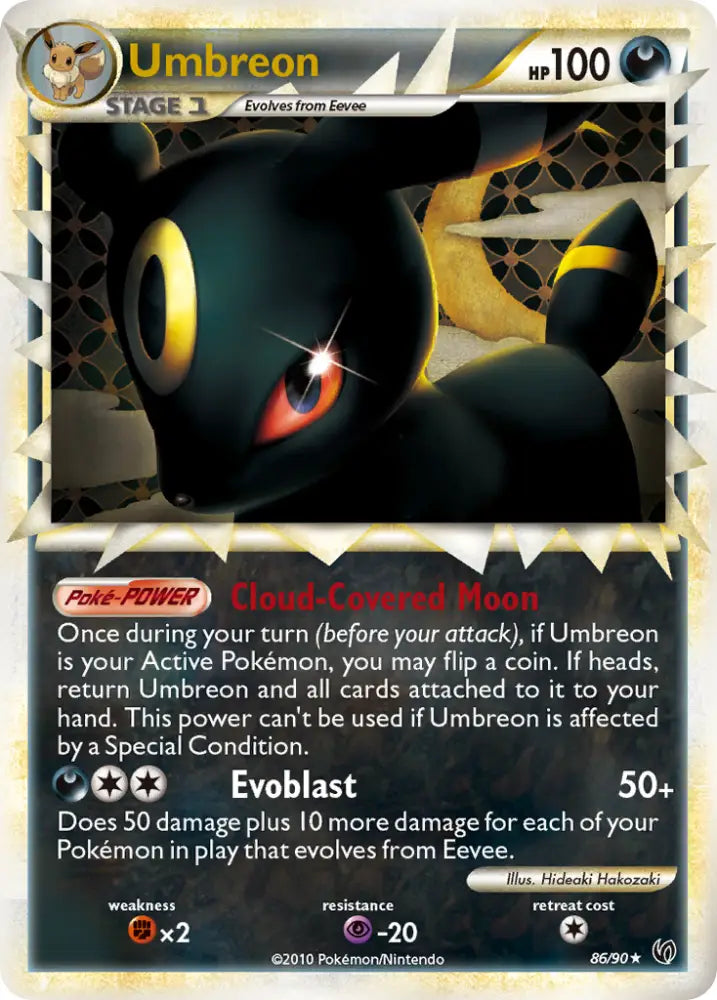 Umbreon (86/90) [HeartGold & SoulSilver: Undaunted] - Pokemon Single