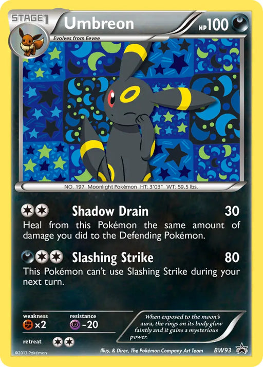 Umbreon (BW93) [Black & White: Black Star Promos] - Pokemon Single