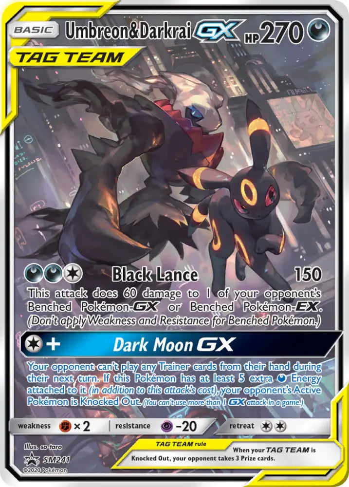 Umbreon & Darkrai GX (SM241) [Sun & Moon: Black Star Promos] - Pokemon Single