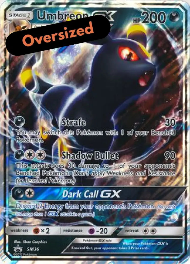 Umbreon GX (SM36) (Jumbo Card) [Sun & Moon: Black Star Promos] - Pokemon Single