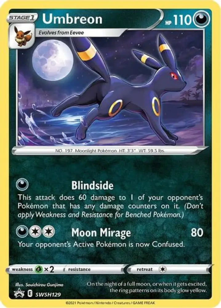 Umbreon (SWSH129) [Sword & Shield: Black Star Promos] - Pokemon Single