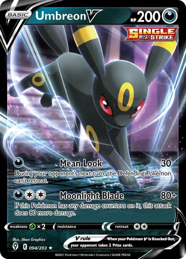 Umbreon V (094/203) (Intro Deck) [Sword & Shield: Evolving Skies] - Pokemon Single