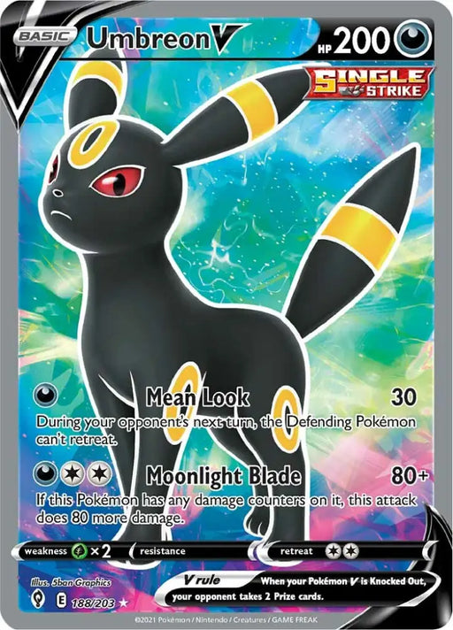 Umbreon V (188/203) [Sword & Shield: Evolving Skies] - Pokemon Single