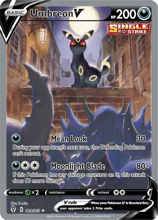 Umbreon V (189/203) [Sword & Shield: Evolving Skies] - Pokemon Single