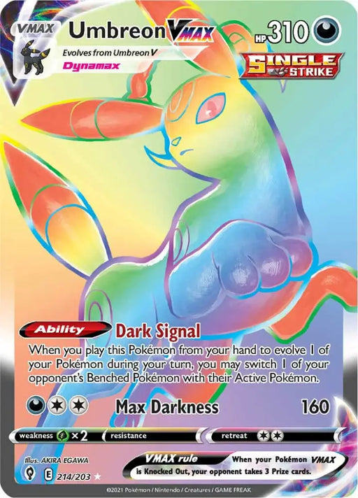 Umbreon VMAX (214/203) [Sword & Shield: Evolving Skies] - Pokemon Single