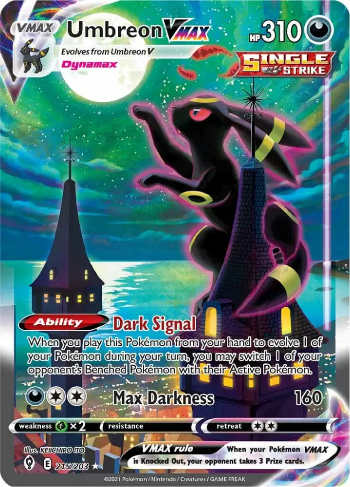 Umbreon VMAX (215/203) [Sword & Shield: Evolving Skies] - Pokemon Single