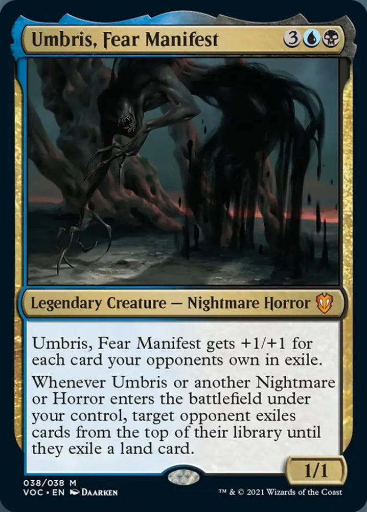 Umbris Fear Manifest [Innistrad: Crimson Vow Commander] - MTG Single