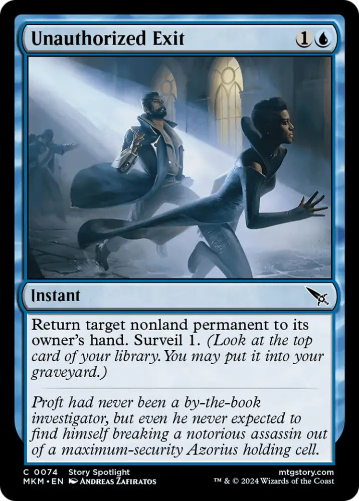 Unauthorized Exit [Murders at Karlov Manor] - MTG Single