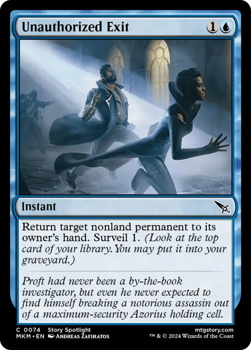 Unauthorized Exit [Murders at Karlov Manor] - MTG Single