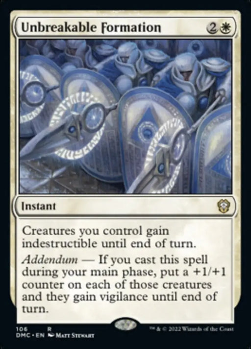 Unbreakable Formation [Dominaria United Commander] - MTG Single