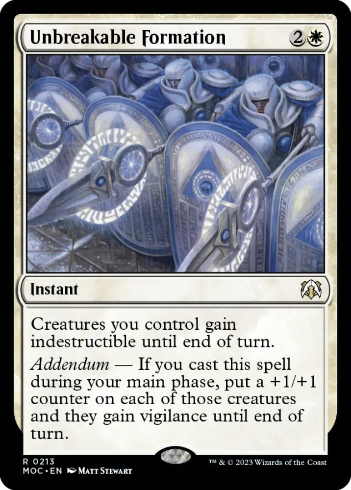 Unbreakable Formation [March of the Machine Commander] - MTG Single