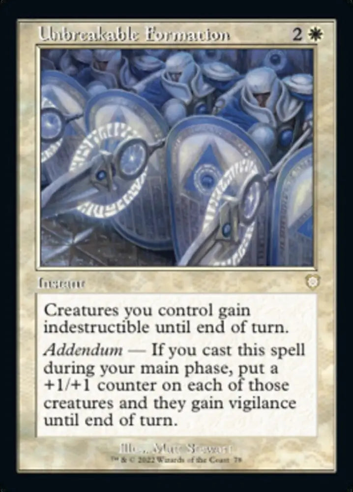 Unbreakable Formation (Retro) [The Brothers’ War Commander] - MTG Single