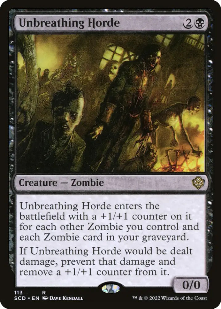 Unbreathing Horde [Starter Commander Decks] - MTG Single