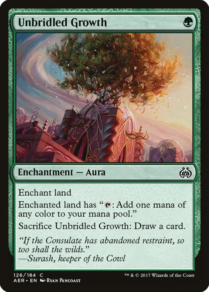 Unbridled Growth [Aether Revolt] - MTG Single