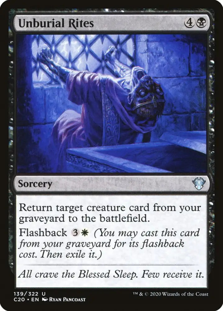 Unburial Rites [Commander 2020] - MTG Single