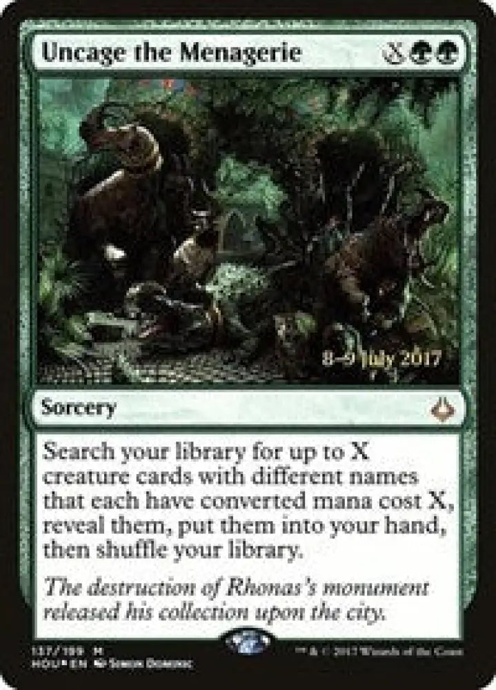 Uncage the Menagerie (137) [Prerelease Cards]