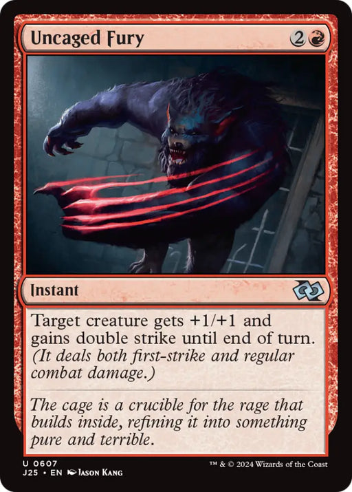 Uncaged Fury [Foundations Jumpstart] - MTG Single