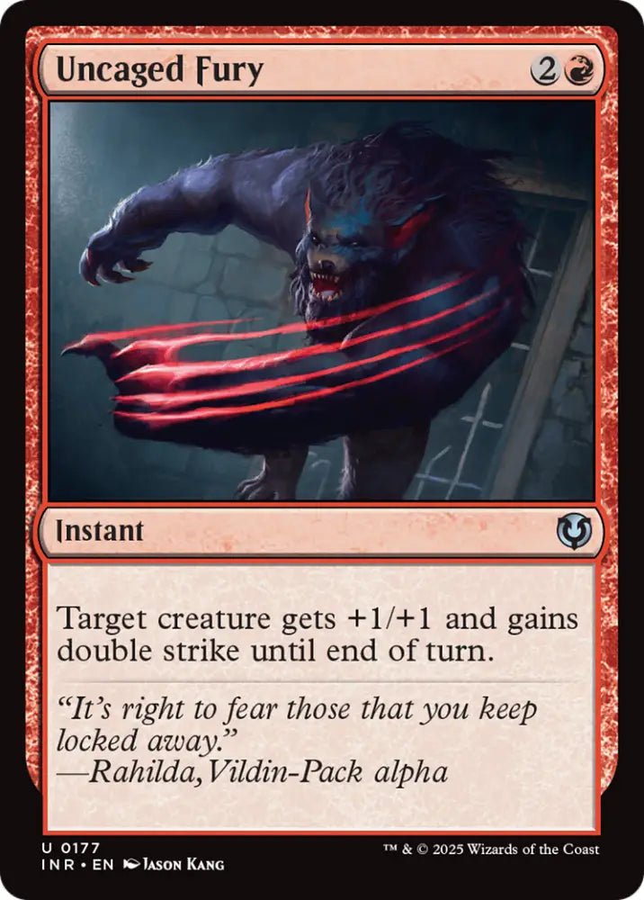 Uncaged Fury [Innistrad Remastered] - MTG Single