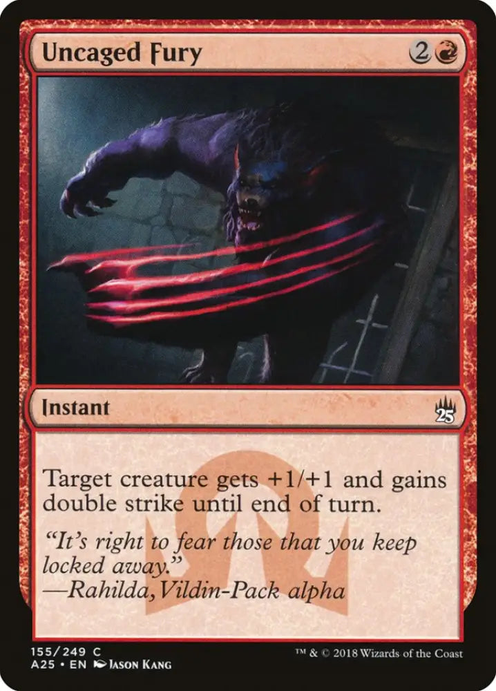 Uncaged Fury [Masters 25] - MTG Single