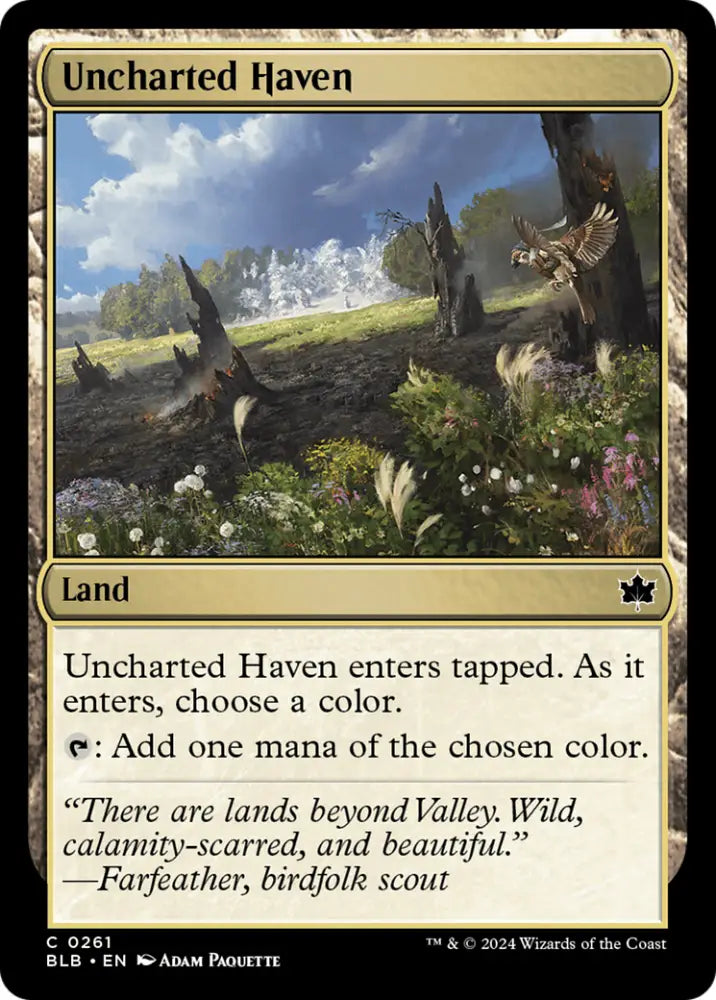 Uncharted Haven [Bloomburrow] - MTG Single