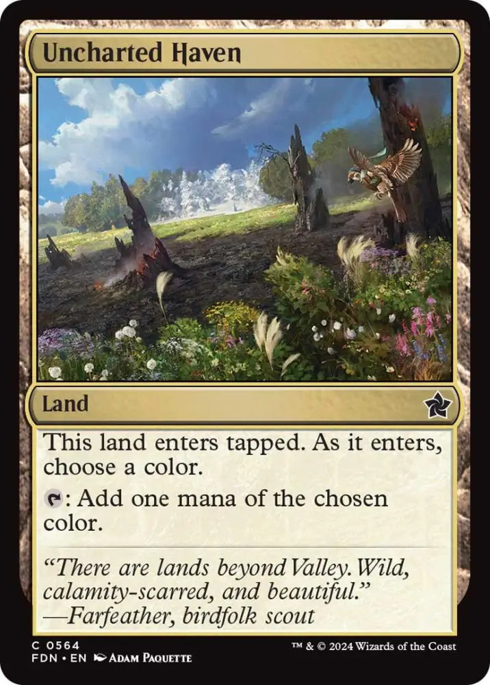Uncharted Haven [Foundations] - MTG Single