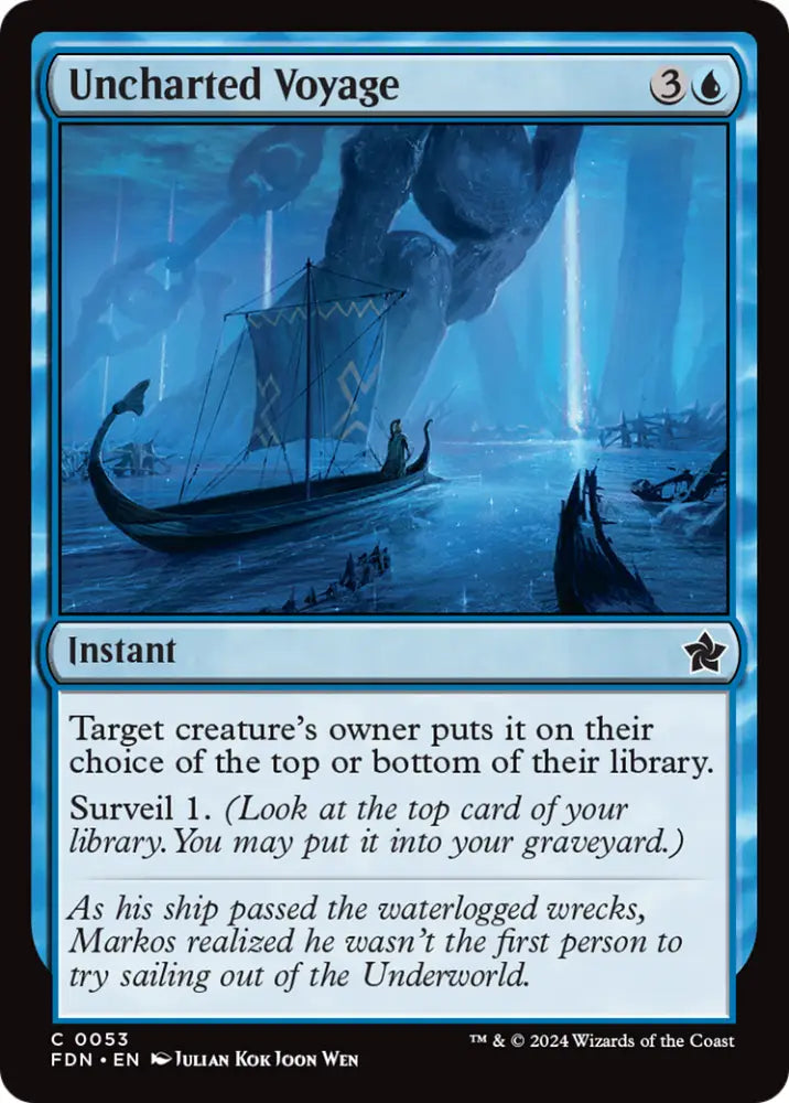 Uncharted Voyage [Foundations] - MTG Single