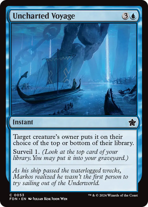 Uncharted Voyage [Foundations] - MTG Single