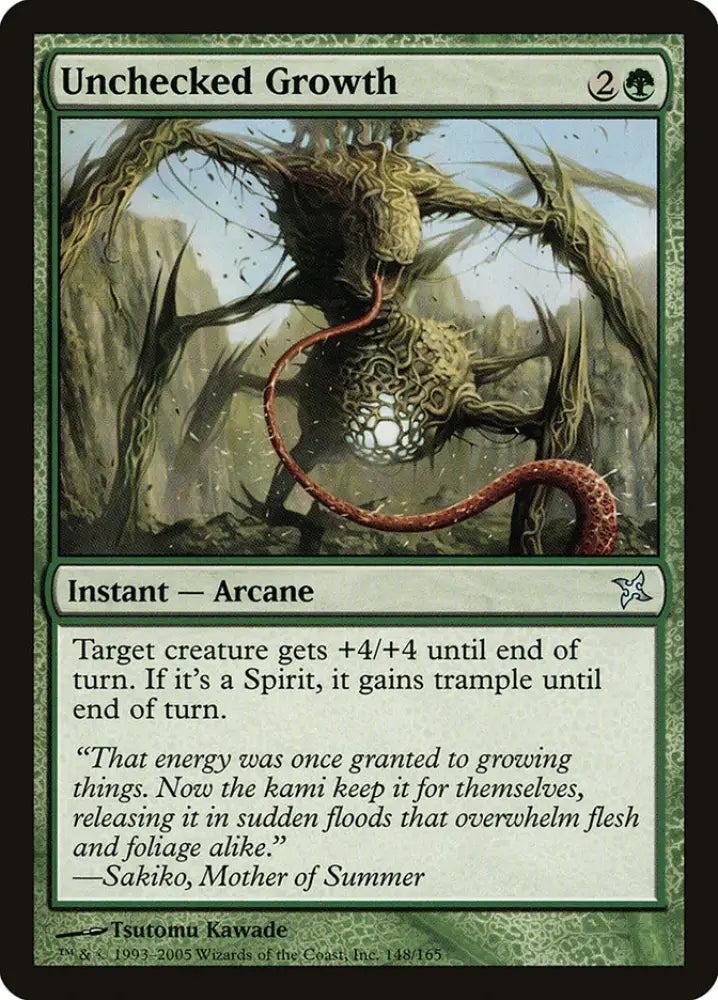 Unchecked Growth [Betrayers of Kamigawa] - MTG Single