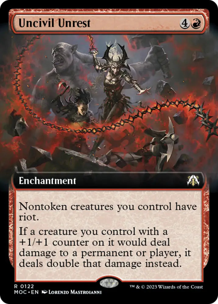 Uncivil Unrest (Extended Art) [March of the Machine Commander] - MTG Single