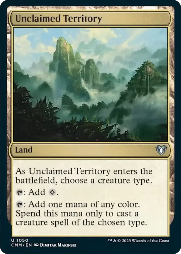 Unclaimed Territory [Commander Masters] - MTG Single