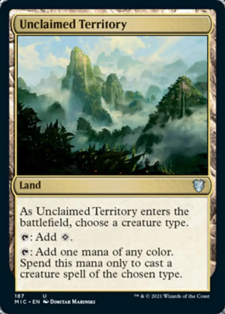 Unclaimed Territory [Innistrad: Midnight Hunt Commander] - MTG Single
