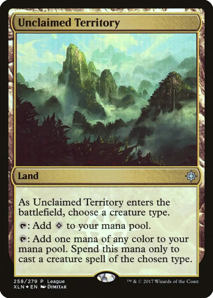 Unclaimed Territory (League) [Ixalan Promos] - MTG Single