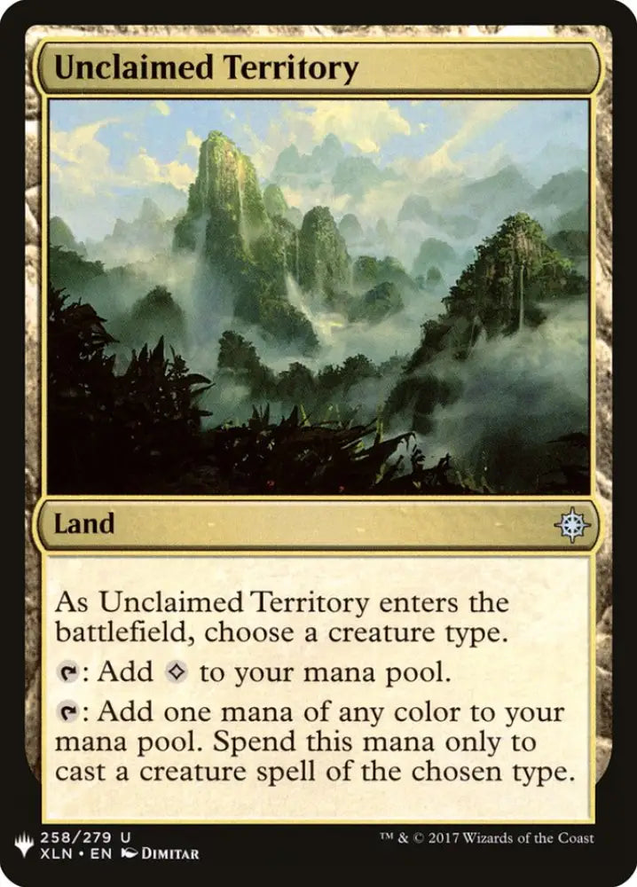 Unclaimed Territory [Mystery Booster] - MTG Single