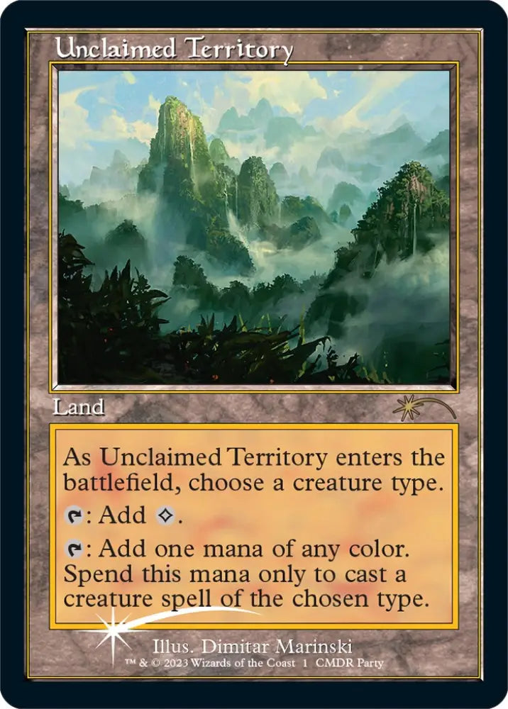 Unclaimed Territory (Retro) [Wizards Play Network 2023] - MTG Single