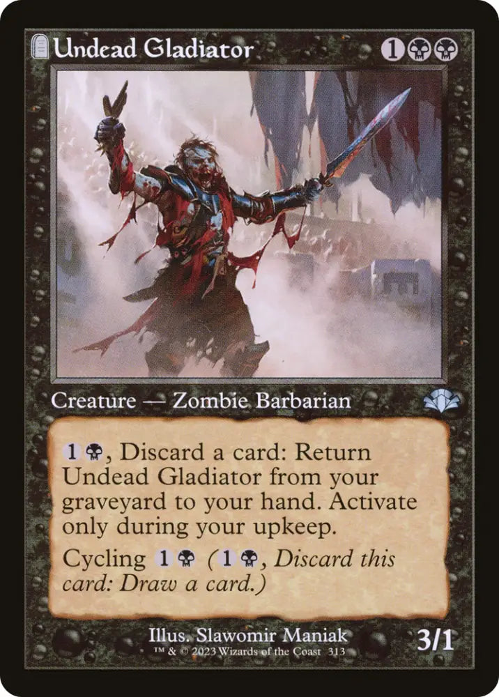 Undead Gladiator (Retro) [Dominaria Remastered] - MTG Single