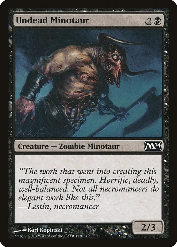 Undead Minotaur [Magic 2014] - MTG Single