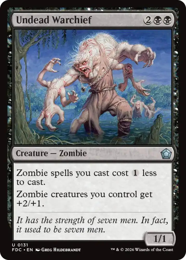 Undead Warchief (131) [Foundations Commander]